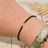 Citrine Birthstone Bracelet; Single Crystal Macrame Adjustible November Gift Bracelet
