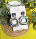 Funky Pattern Collection - Square Polymer Clay Earrings