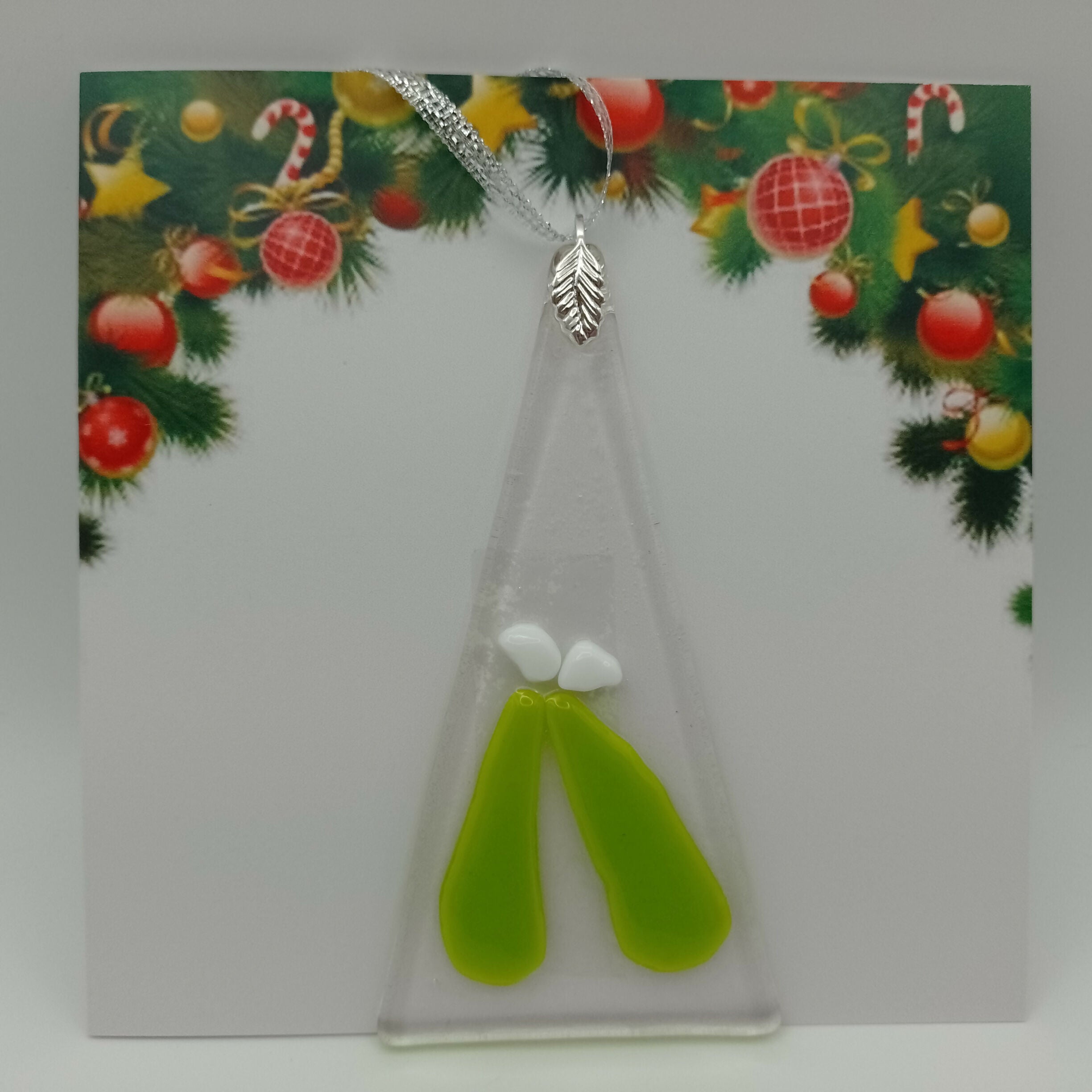 Fused Glass Christmas Card
