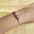 Designer Gemstone Bracalet - Handmade Jewellery - Semi-Precious Gemstones - Silver & Gold-Plated