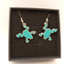 Onyx Green Enamel Earrings