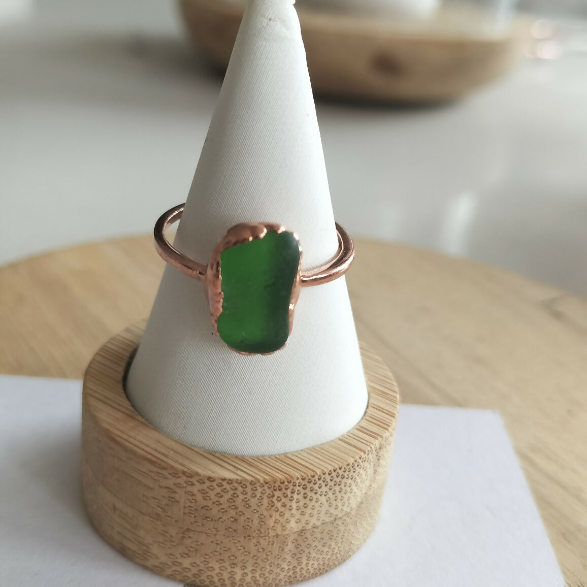 Seaglass Ring size T 1/2