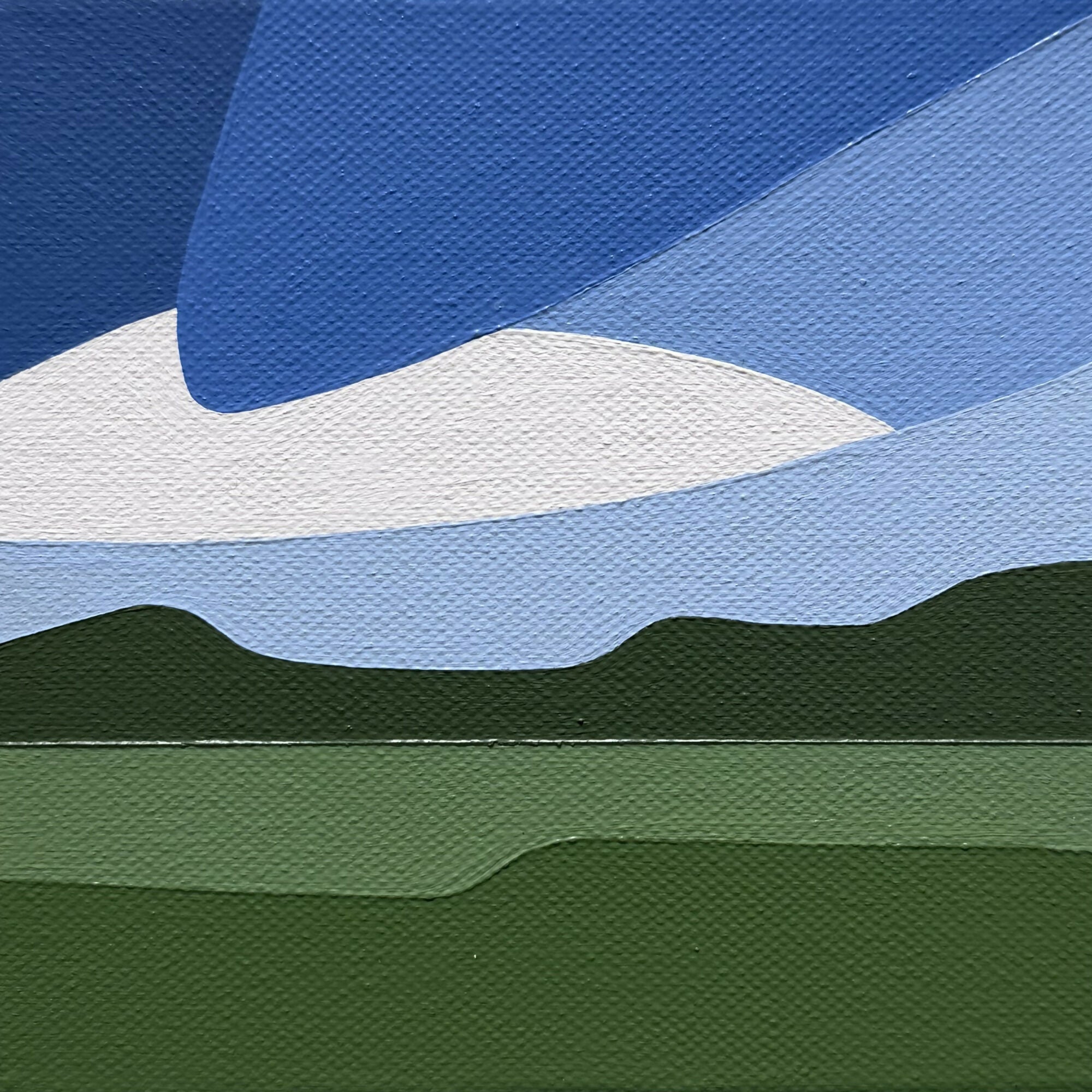 Fields 15 x 15 cm original painting