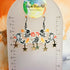 Handmade Halloween Autumn Resin Cloud Dangle Earrings With Star Charms