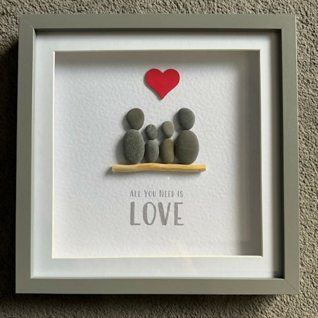 All you need is love family heart - Square Medium