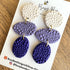 Organic Pebble Dangle Earrings – Polymer Clay Textured Earrings, Dainty Earrings, Handmade Clay Jewellery