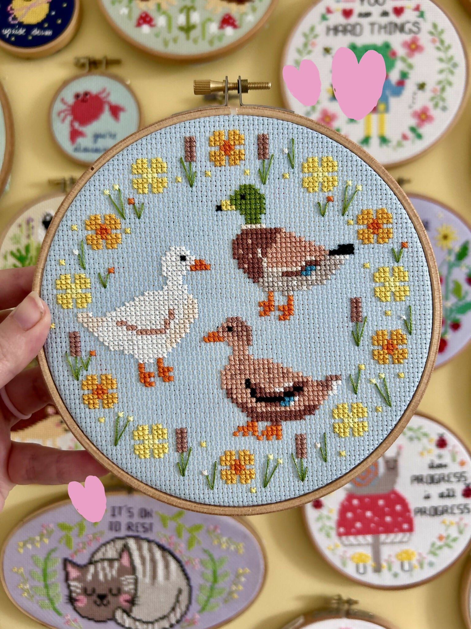 Ducks Amongst Reeds *Cross Stitch Kit*