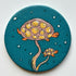 Turtle Mushroom Magnets Original Artwork