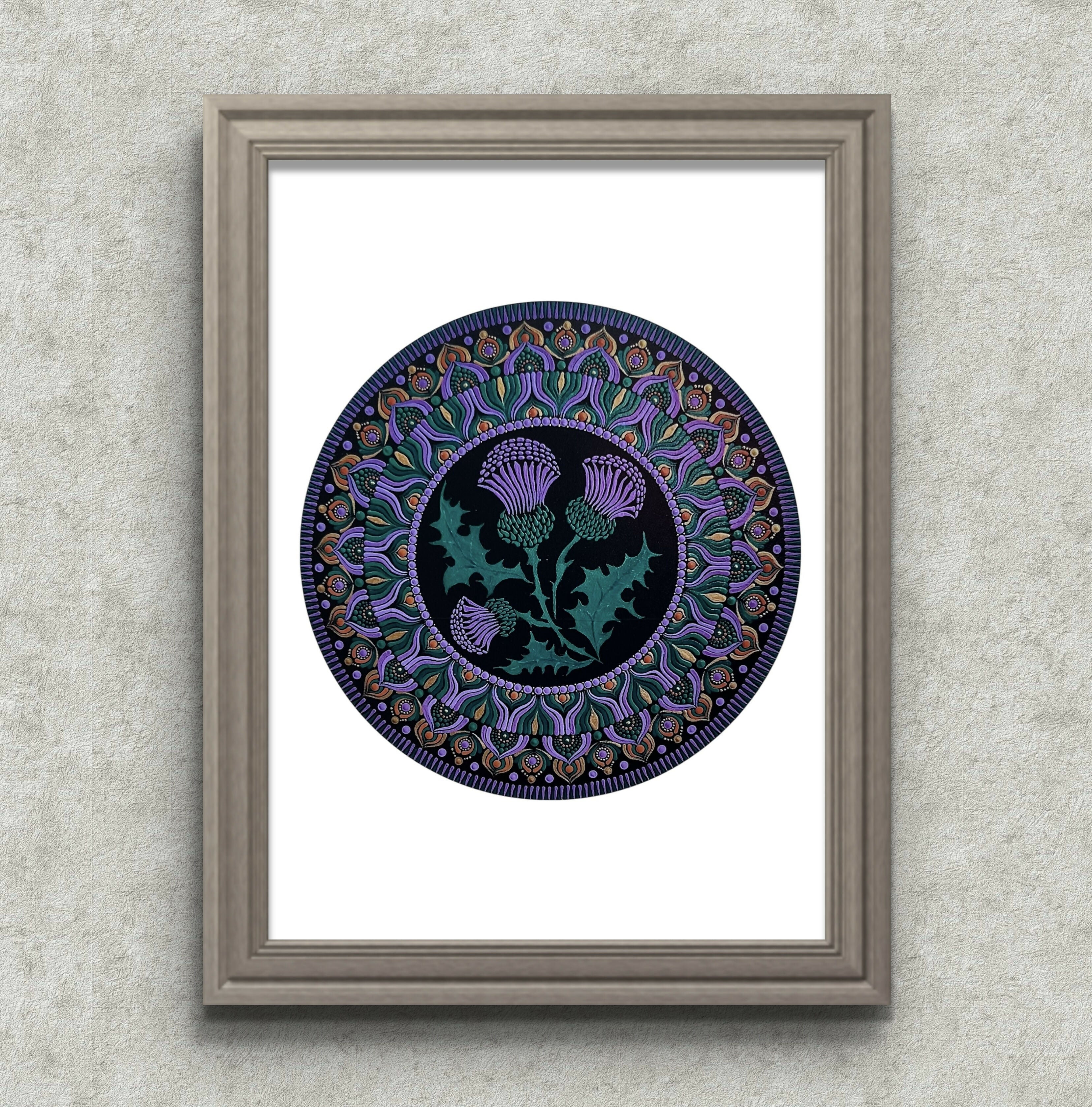 A4 Print - Thistle Mandala