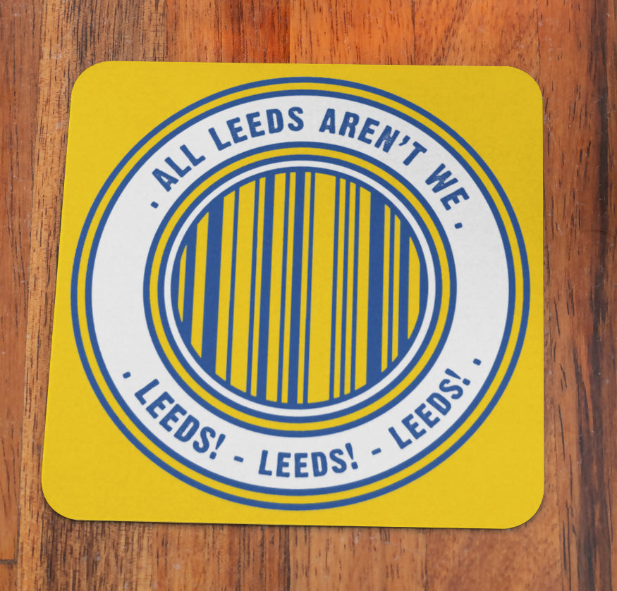 Leeds Utd Coaster BARCODE Design SET OF 2