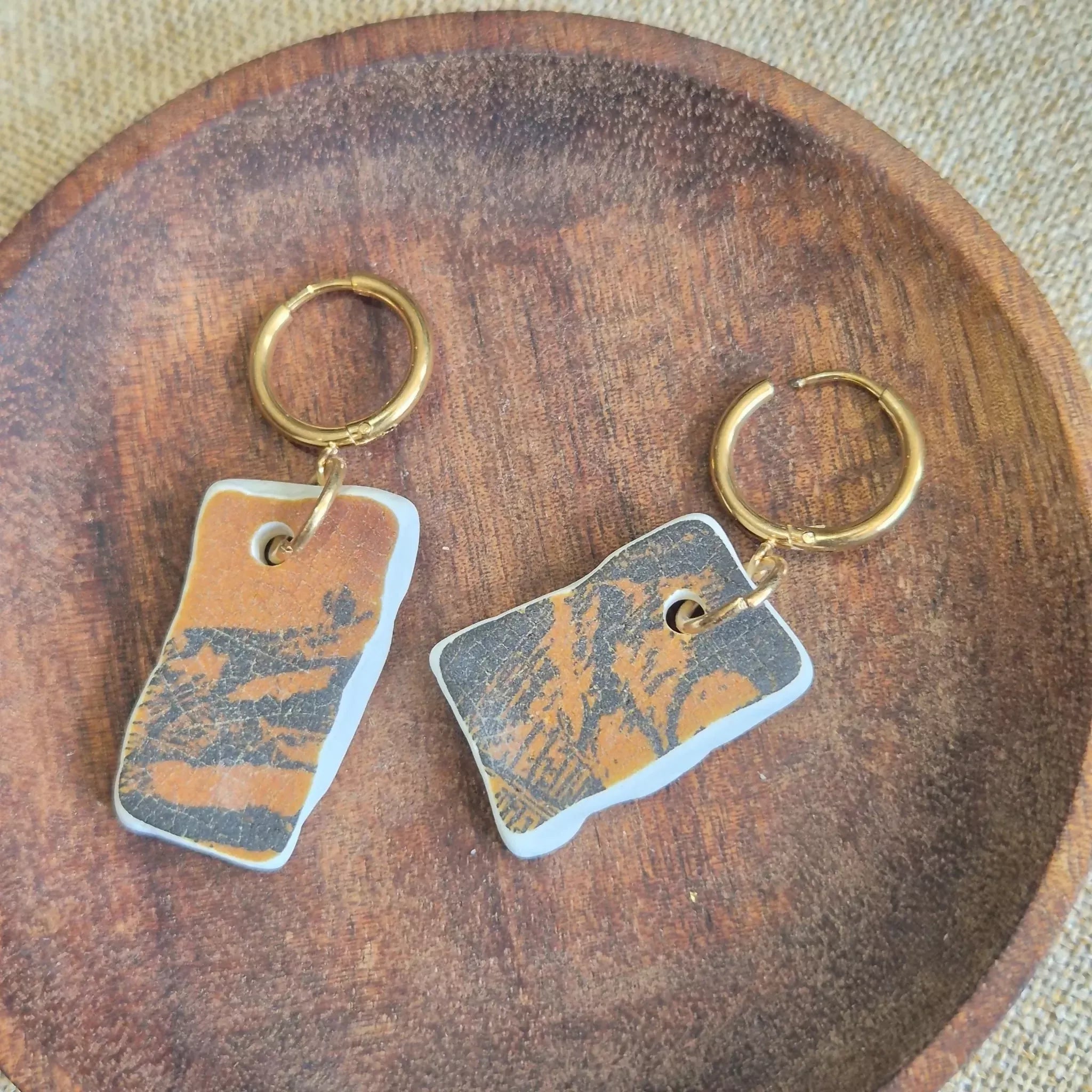 Recycled Ceramic Earring