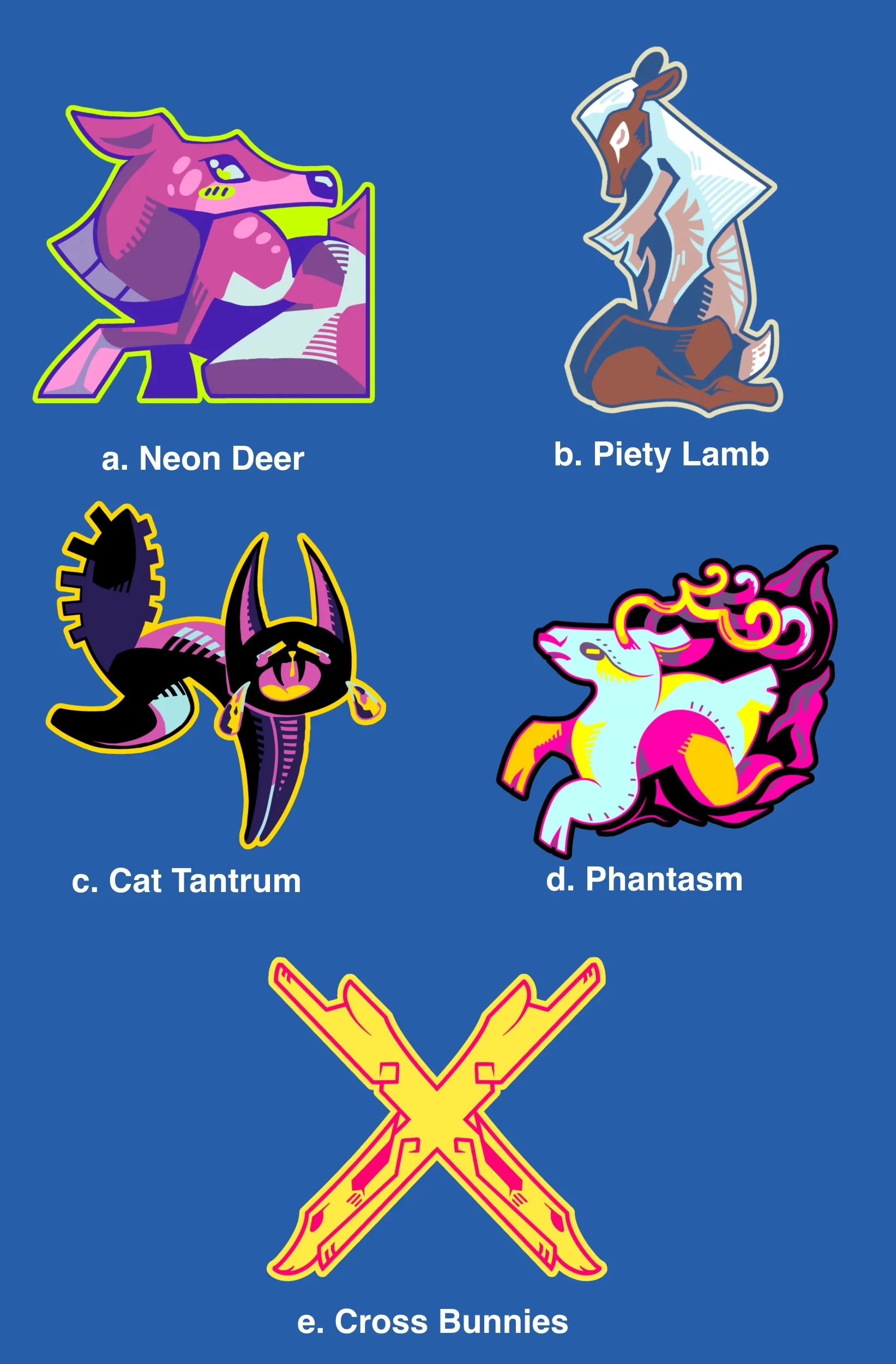 CREATURES SERIES PART II - ~8cm Vinyl Stickers