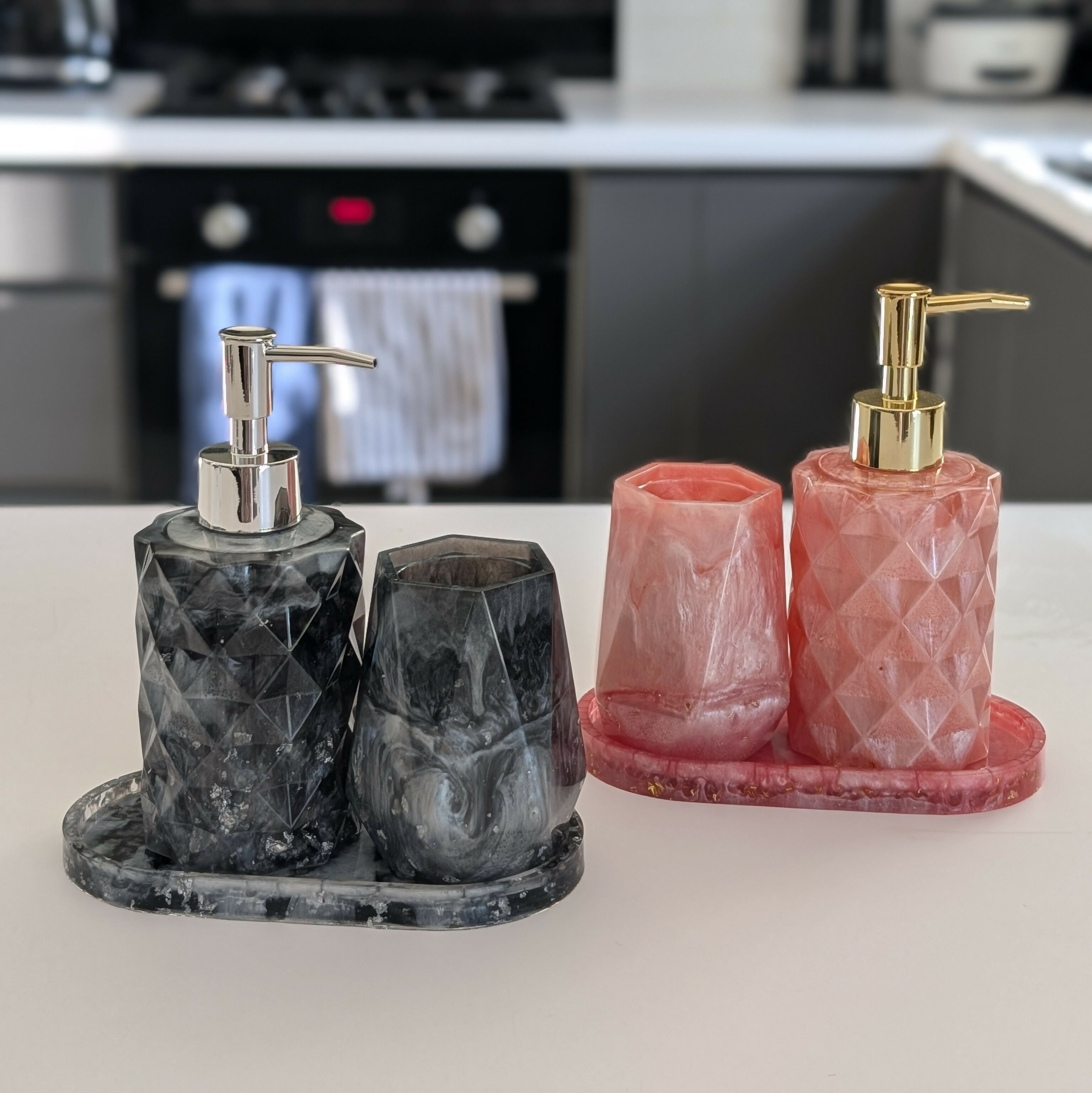 HANDMADE SOAP DISPENSER SET