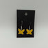 Yellow Enamel Butterfly Earrings