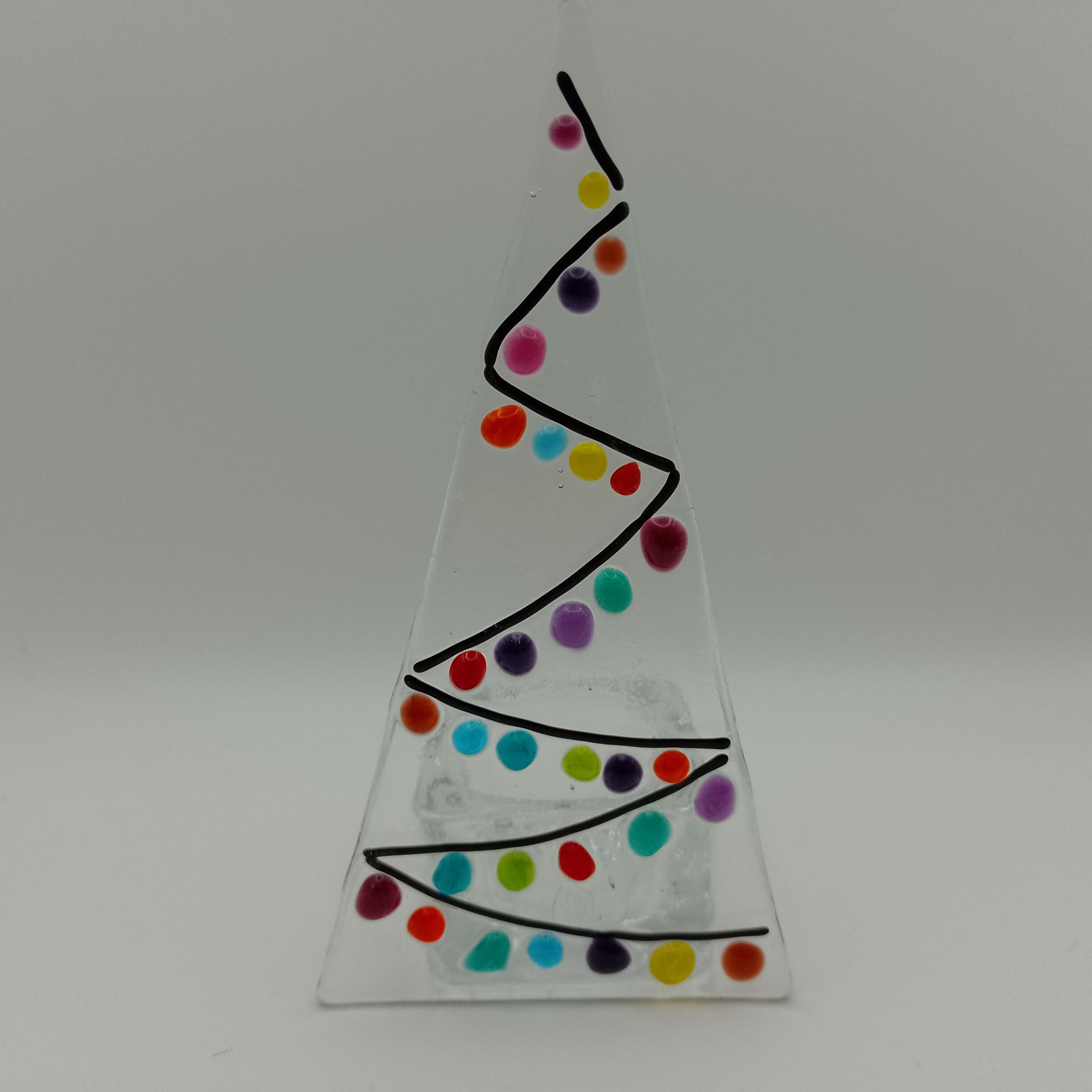 Fused Glass Christmas Tree Tealight