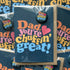 Dad chuffin great Father's Day A6 Badge Card