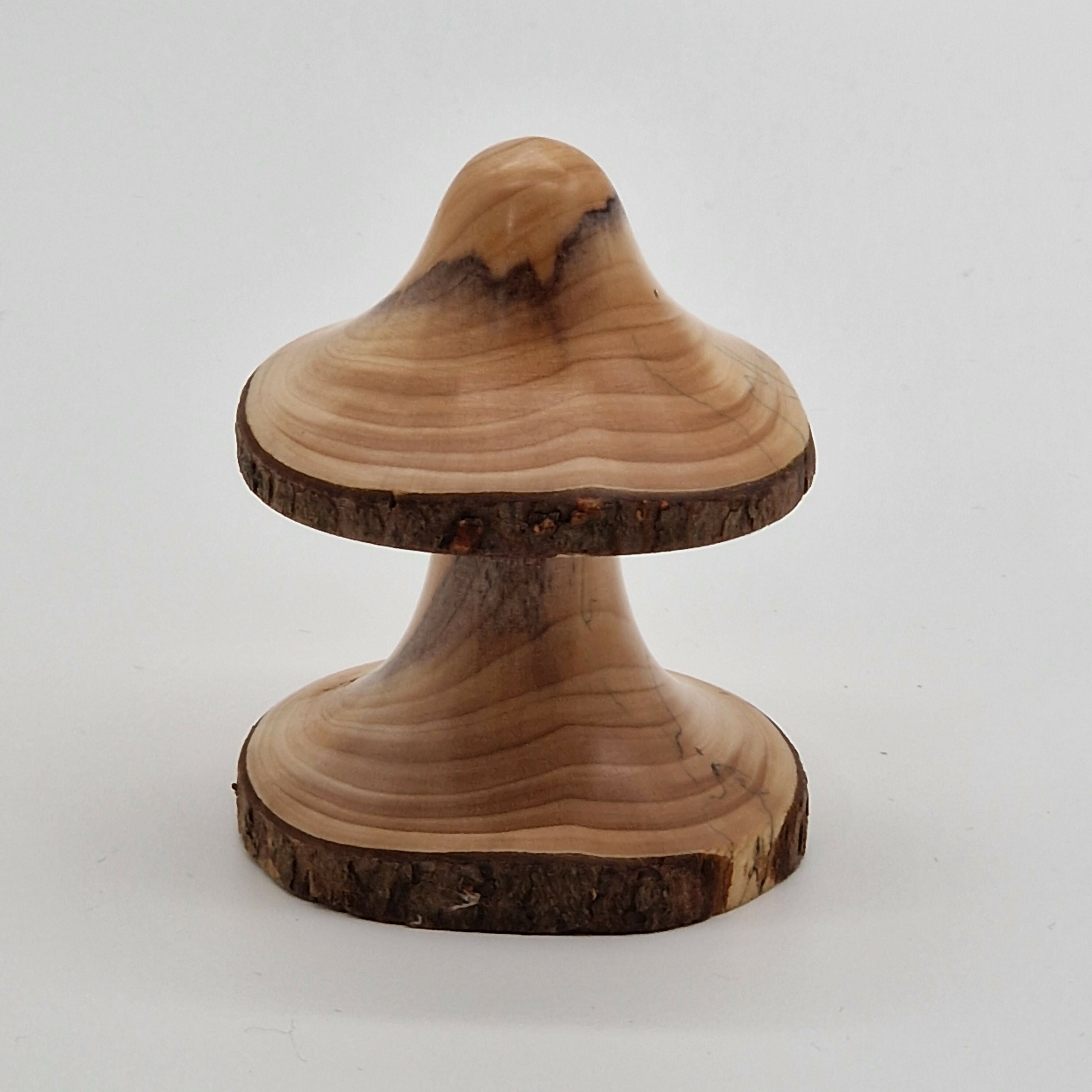 Hand Turned Mushroom made from Yew Wood