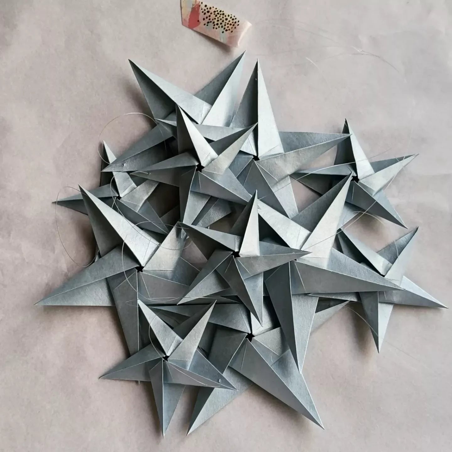 Handmade Origami Paper Star Garland