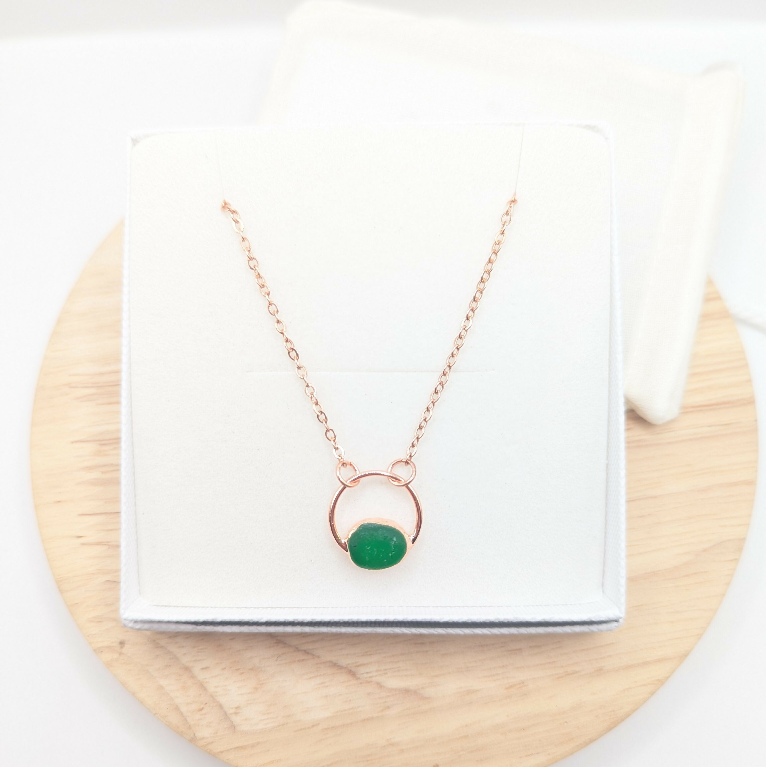 Seaglass Moon Necklace