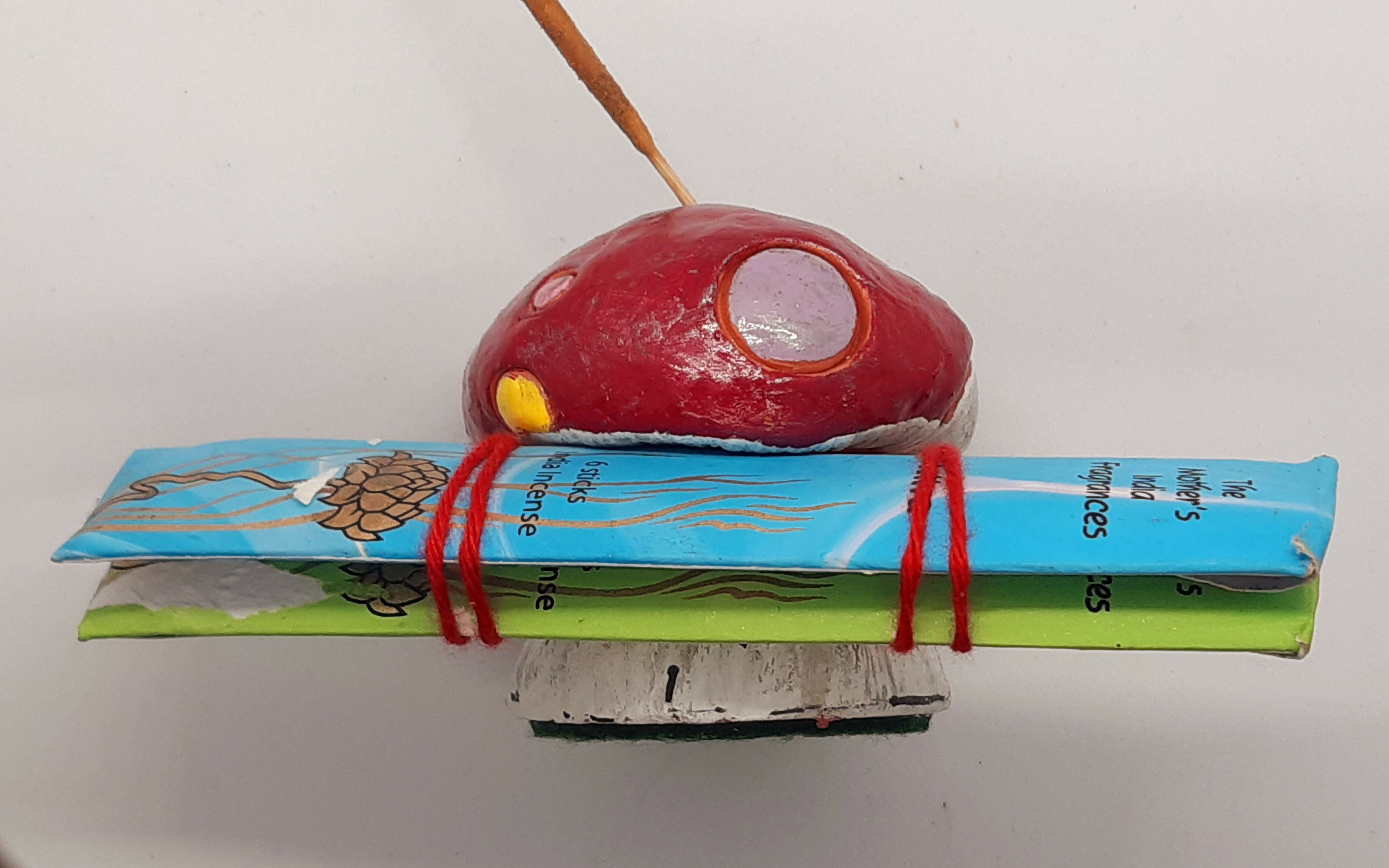 Toadstool Incense Holder with Incense Sticks