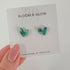 Emerald Crystal Effect Stud Earrings