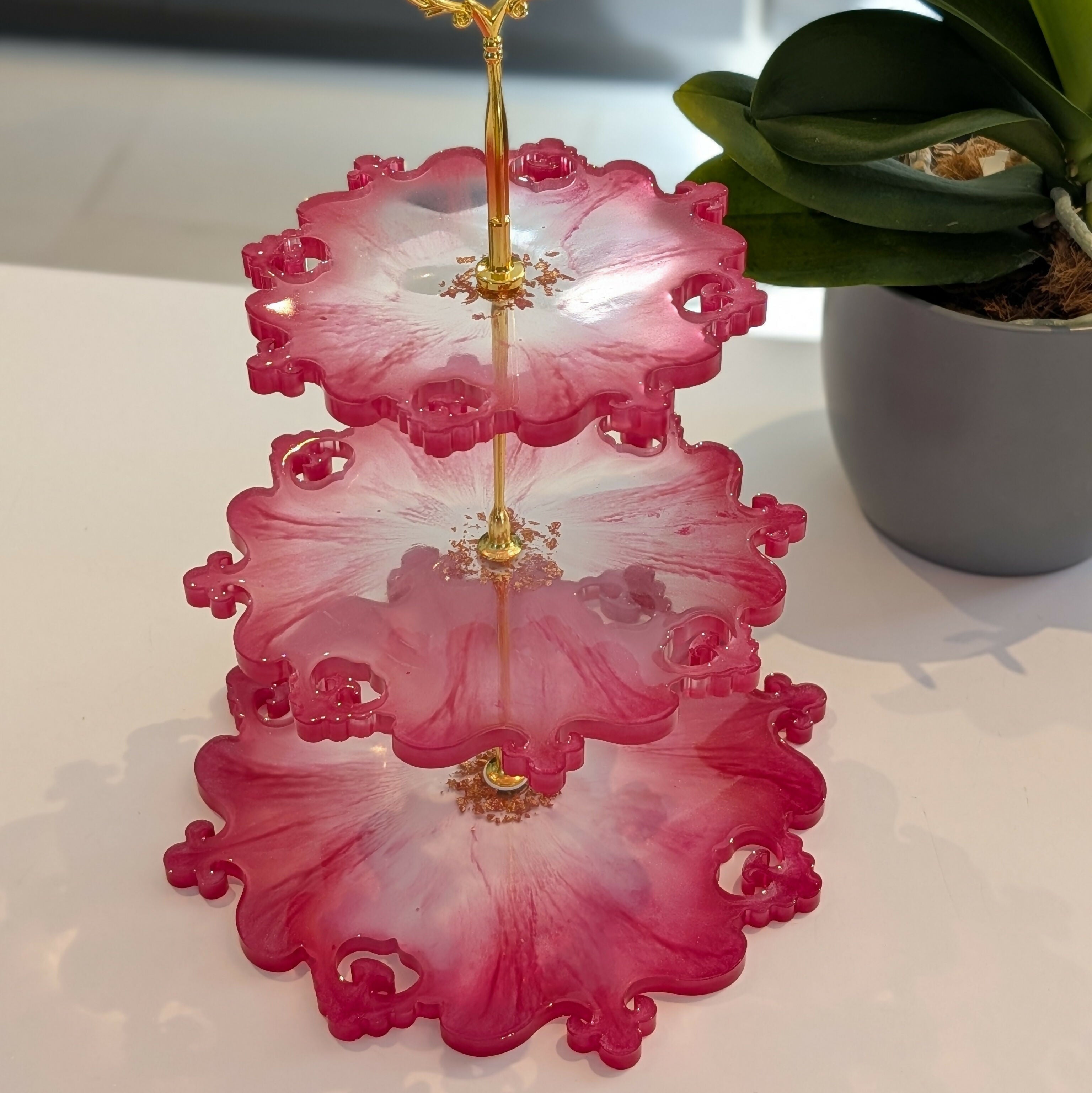 BESPOKE 3 TIERED AFTERNOON TEA CAKE STAND