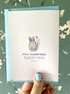 Pastel Bunny Birthday Card