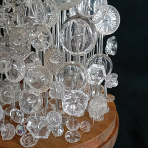 Jardin de crystal glass button garden cloche