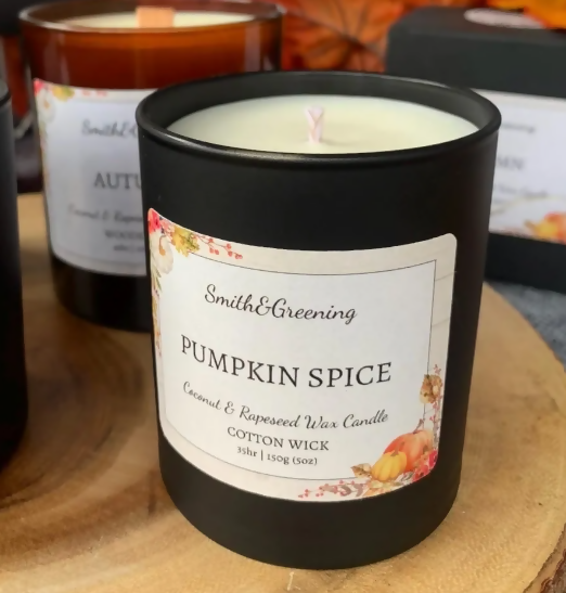 Pumpkin Spice Coconut Wax Candlde