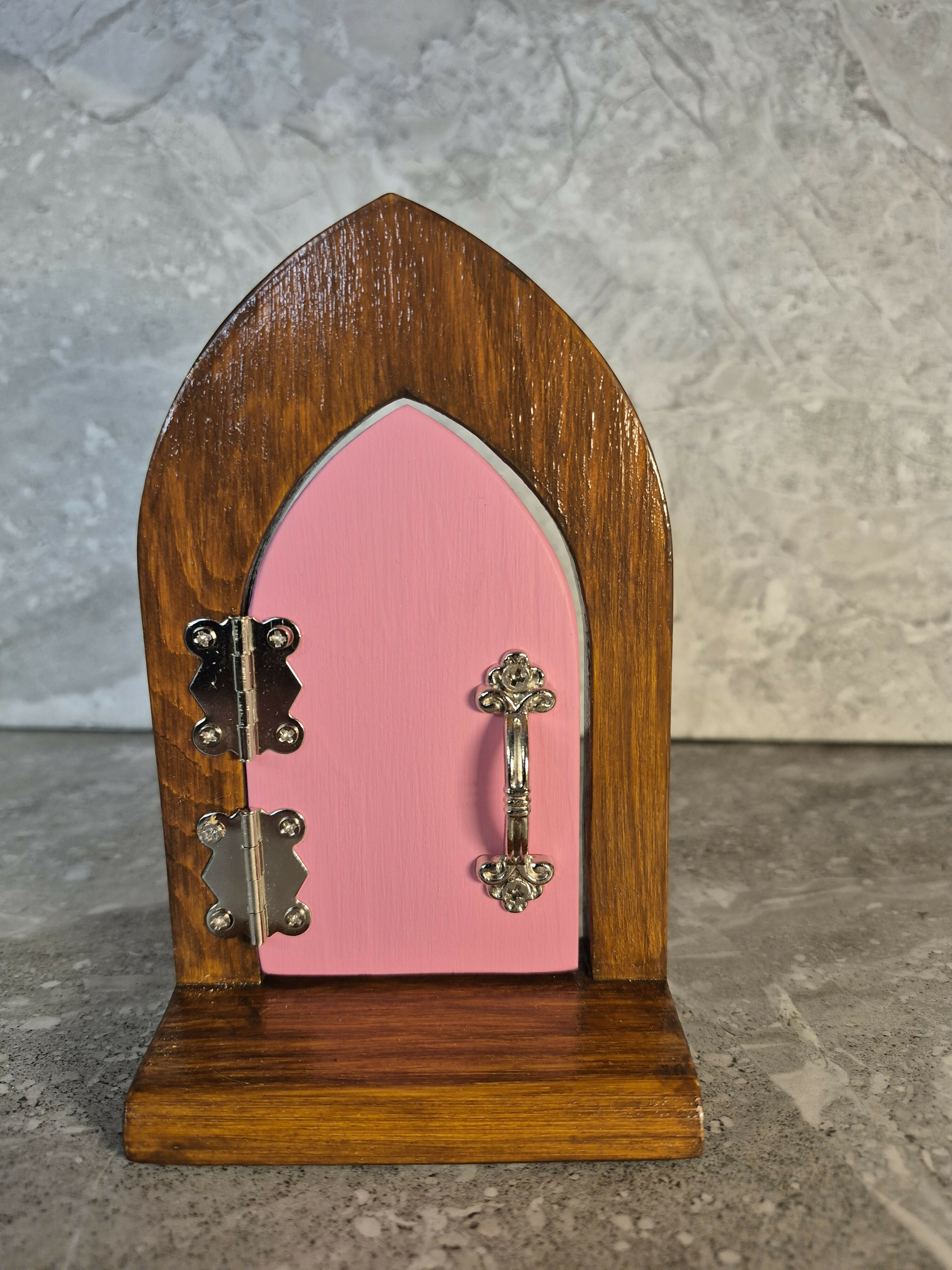 Handcrafted Opening Wooden Arch Fairy Door