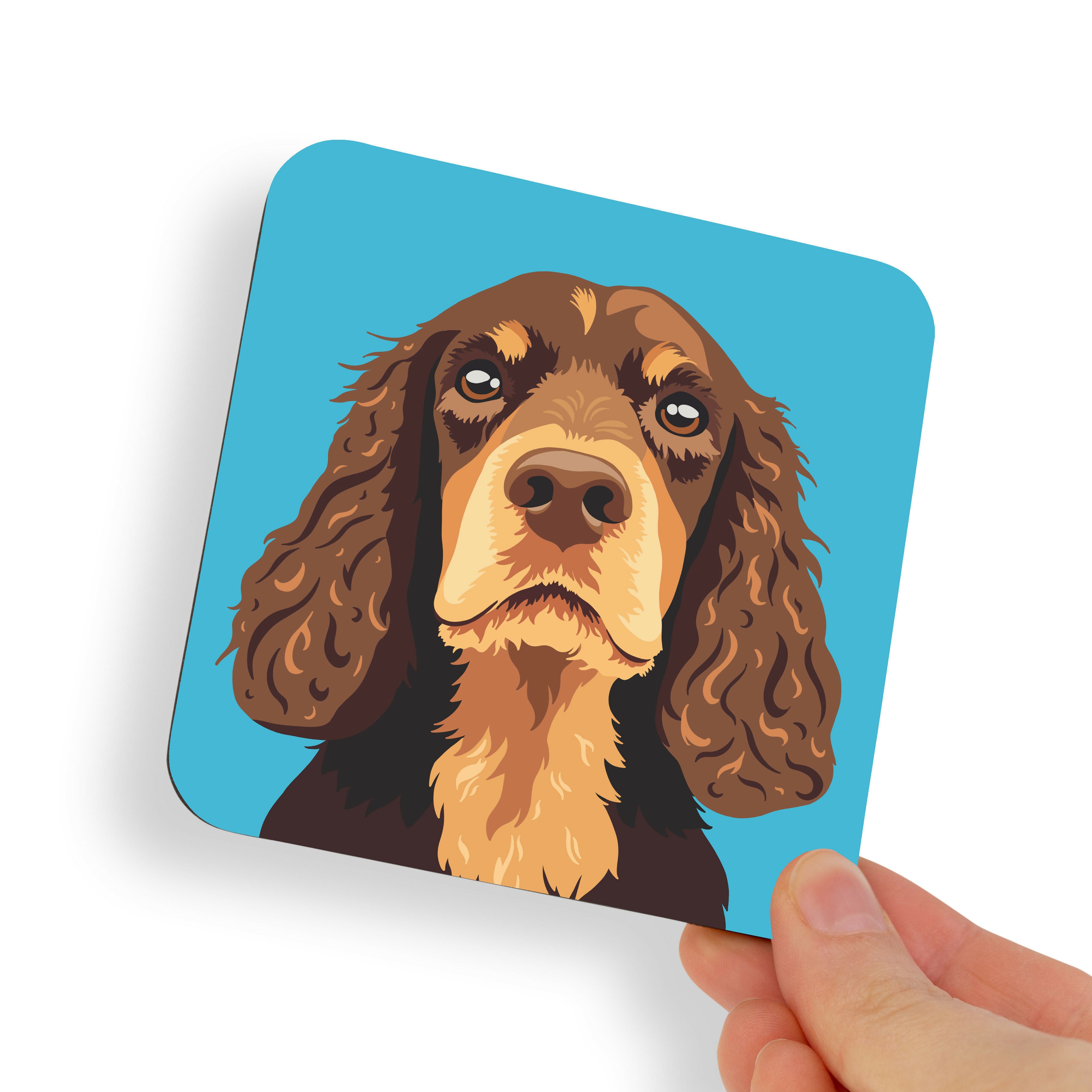 Spaniel Brown Tri Colour Dog Coaster