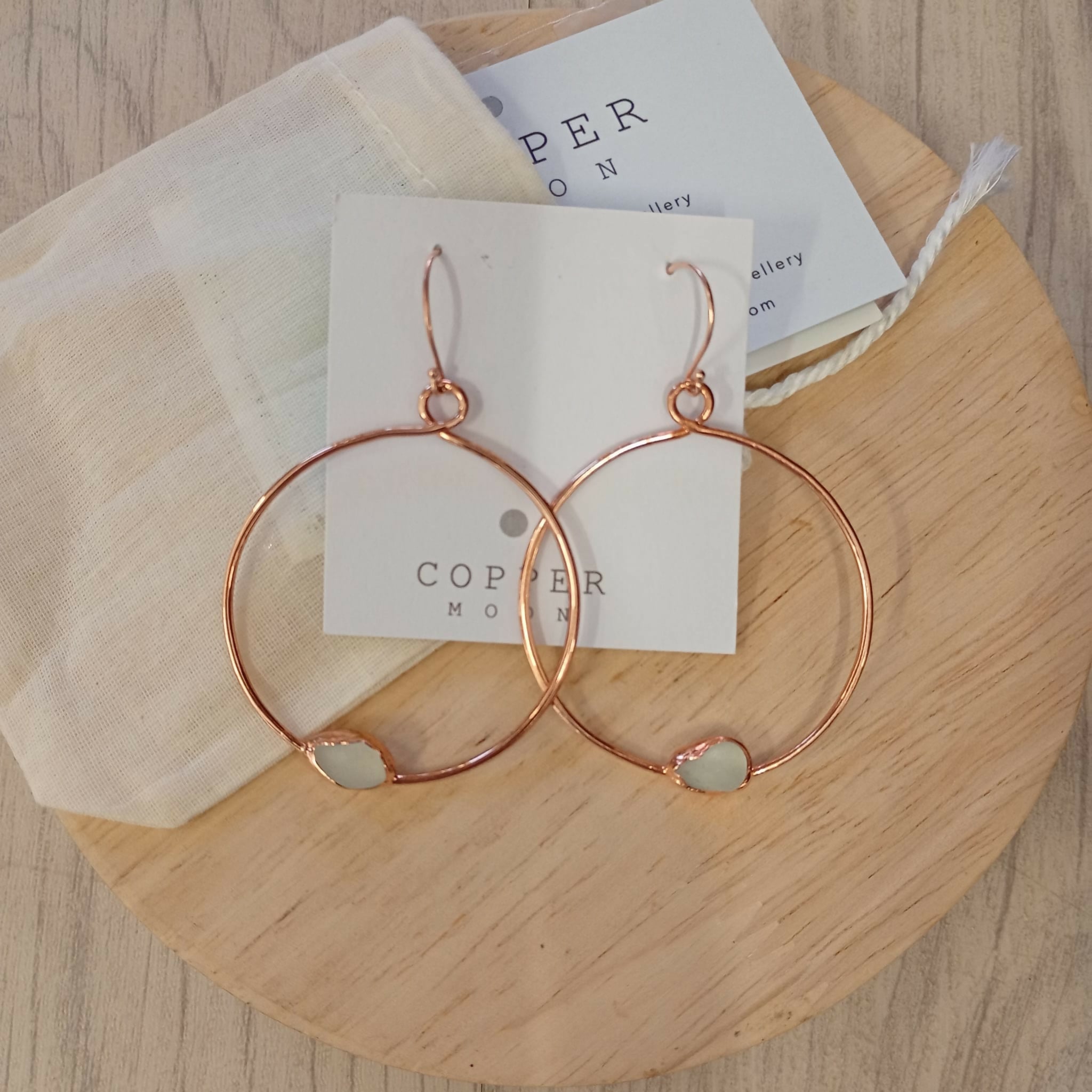 Seaglass Hoop Earrings