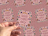 Floral Positivity Stickers - Die Cut Stickers 3 Pack