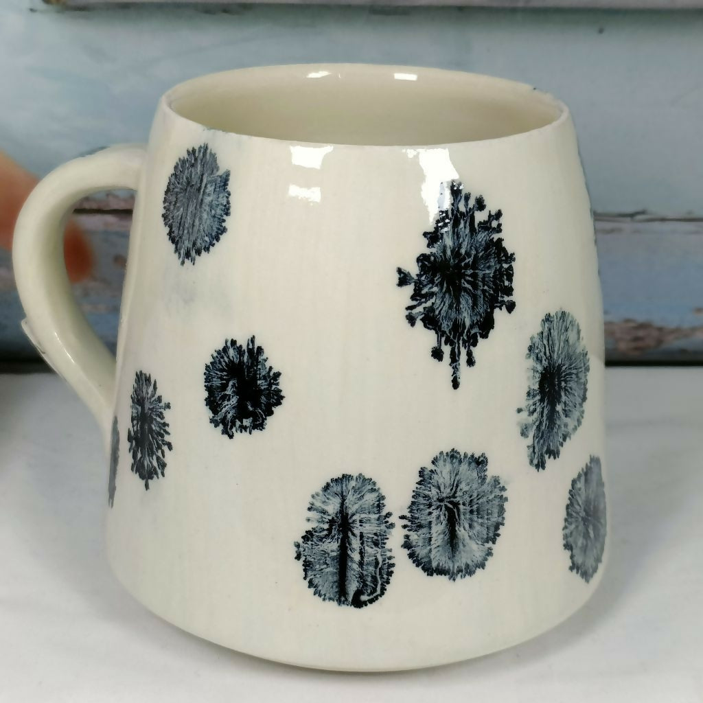 Black & White Mocha Diffusion Mug