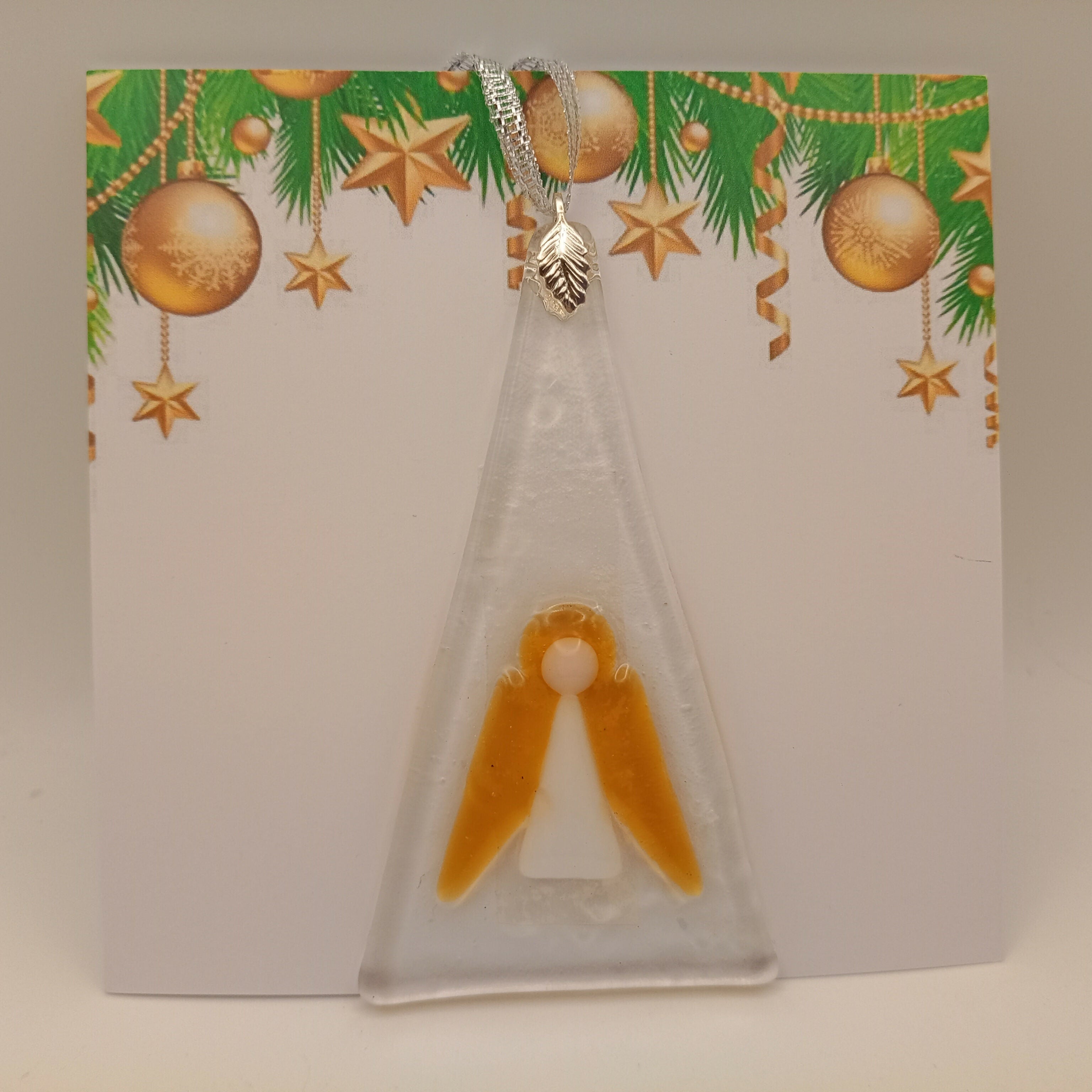 Fused Glass Christmas Card