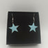Powder Blue Enamel Star Earrings