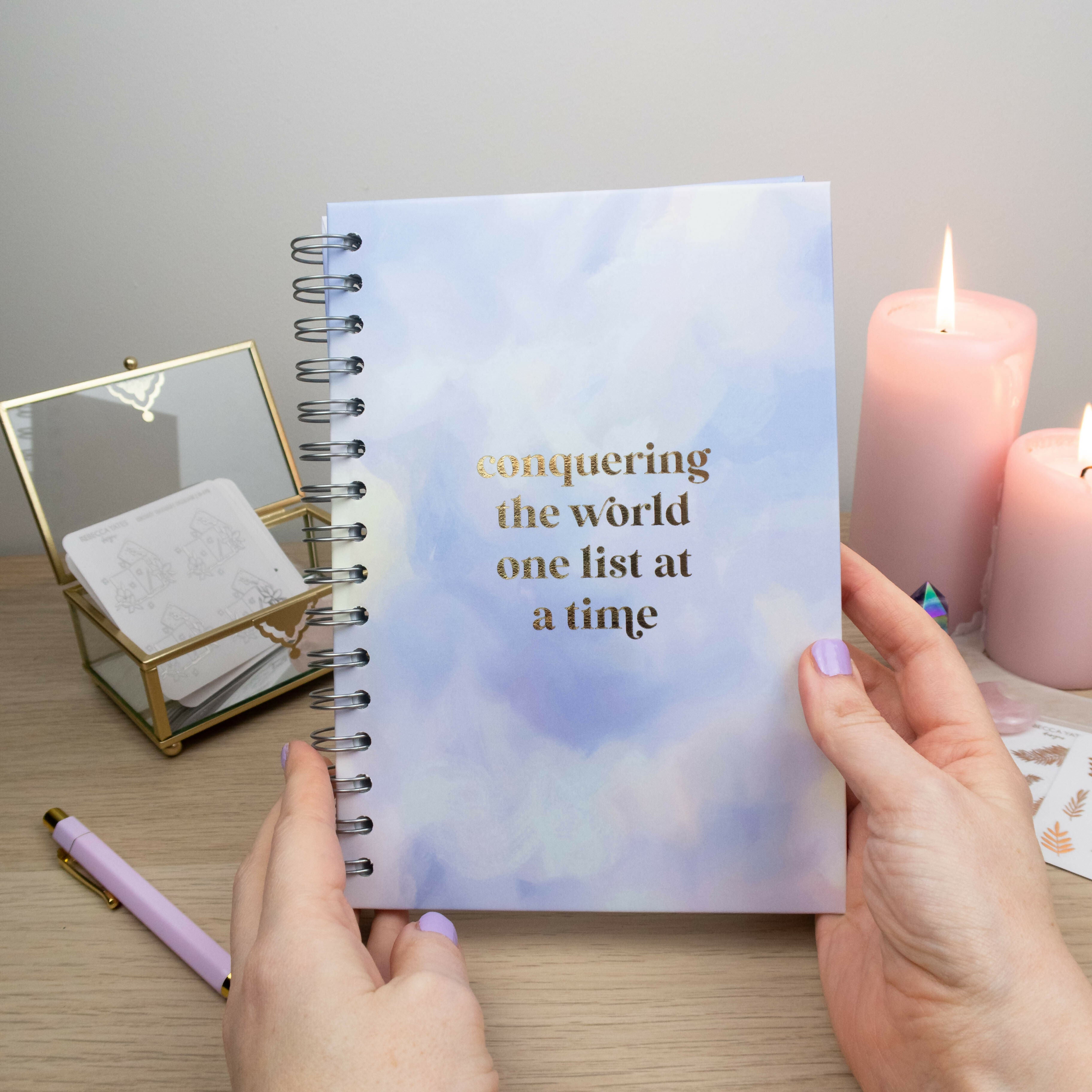 Conquering the World One List at a Time Hardback Journal