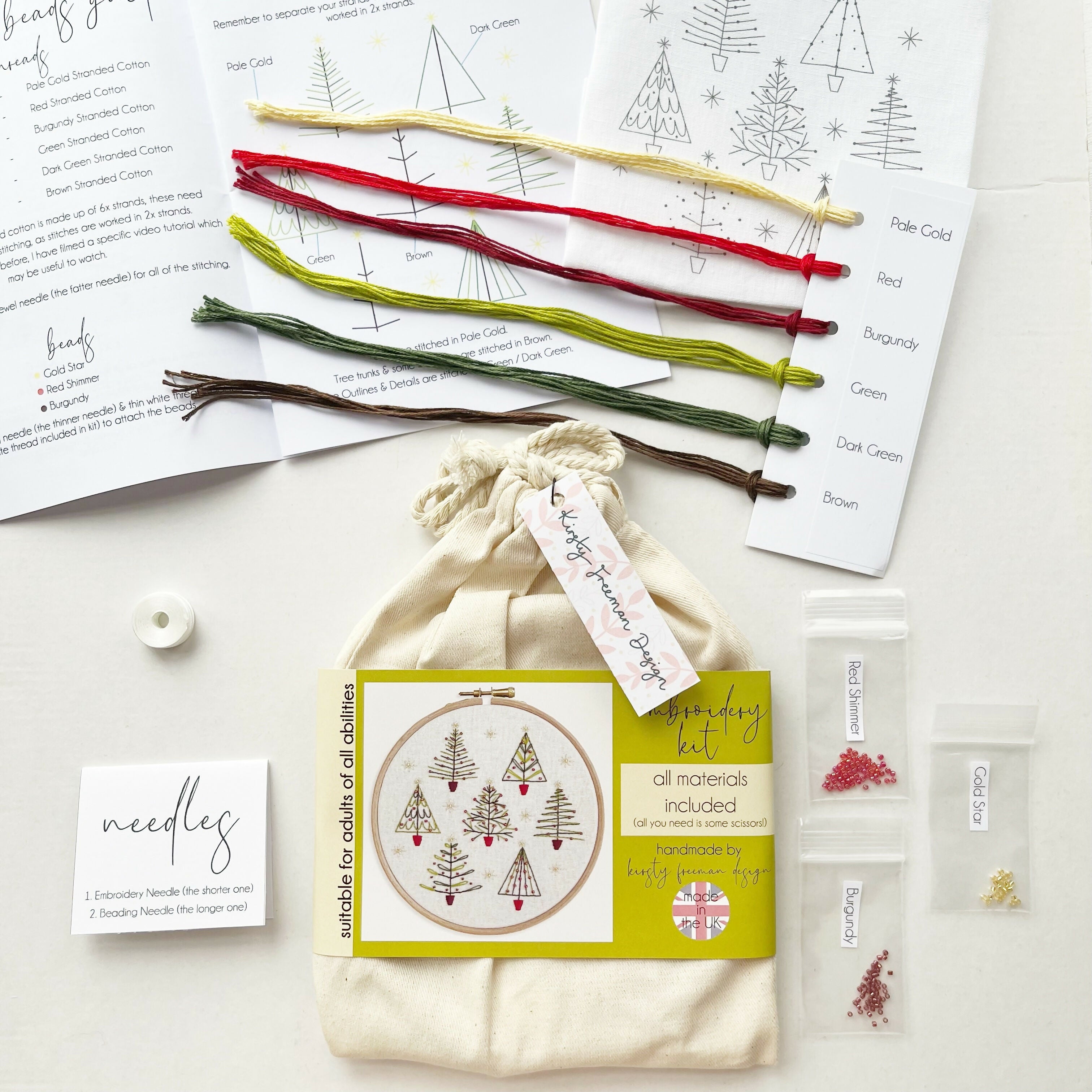 Christmas Tree Embroidery Kit