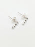 Beaded Sterling Silver Studs - Handmade