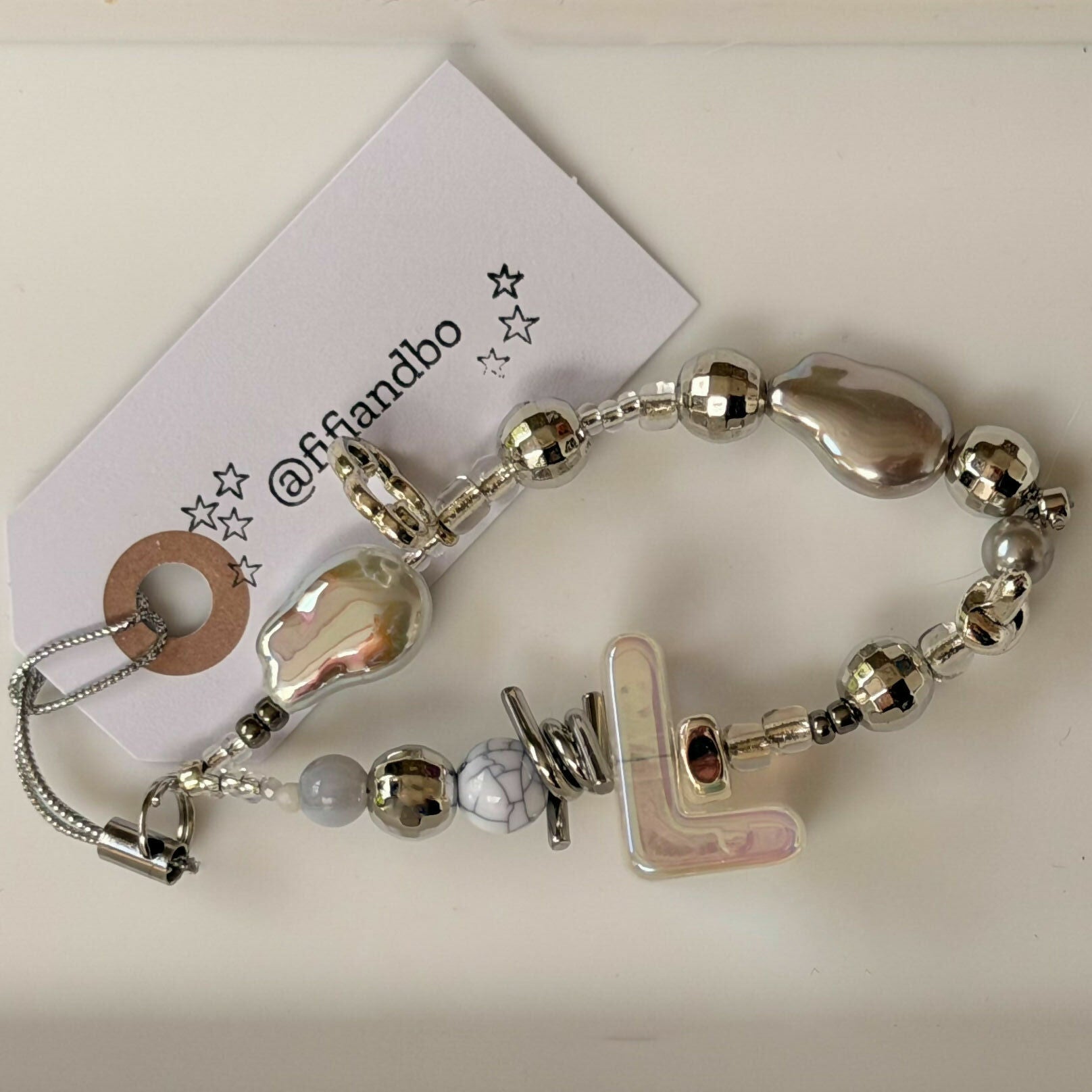 Fifi & Bo Mini Bag Charm Initial L