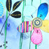'Flower Petals - How My Imaginary Garden Looks' Original Mixed Media Painting