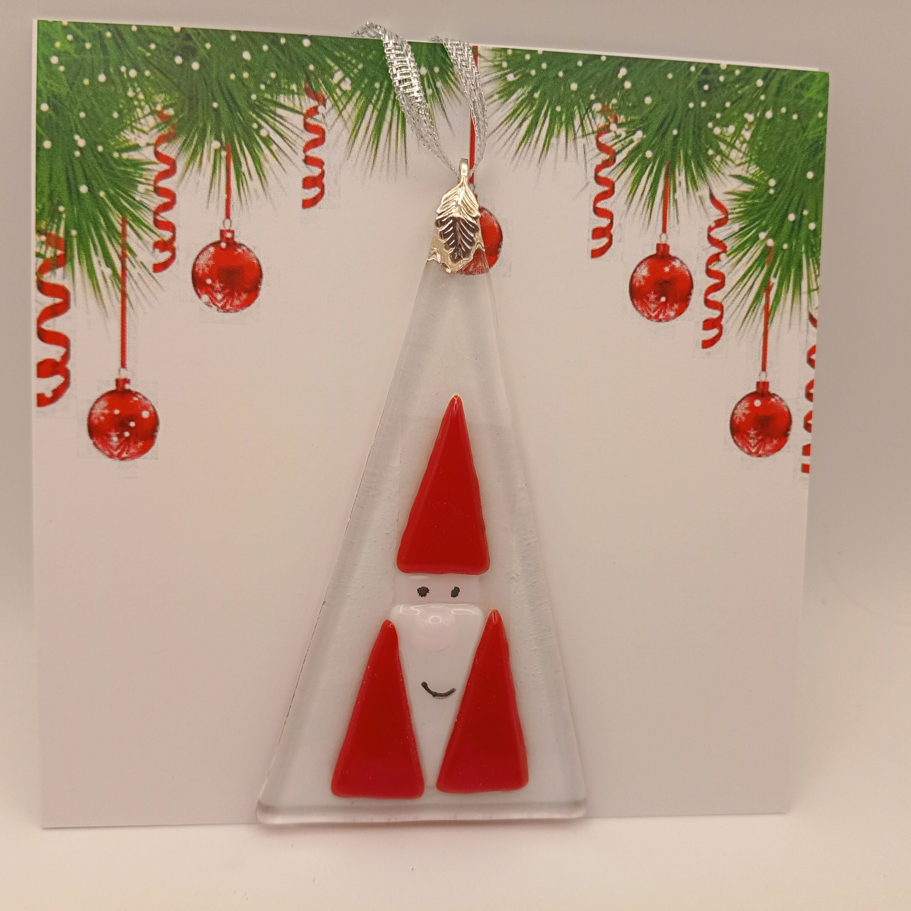 Fused Glass Christmas Card