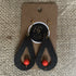 Autumn Ember Leather Earrings