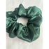 Dark Green Satin Christmas Hair Scrunchie