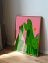 Pink Cactus Art Print