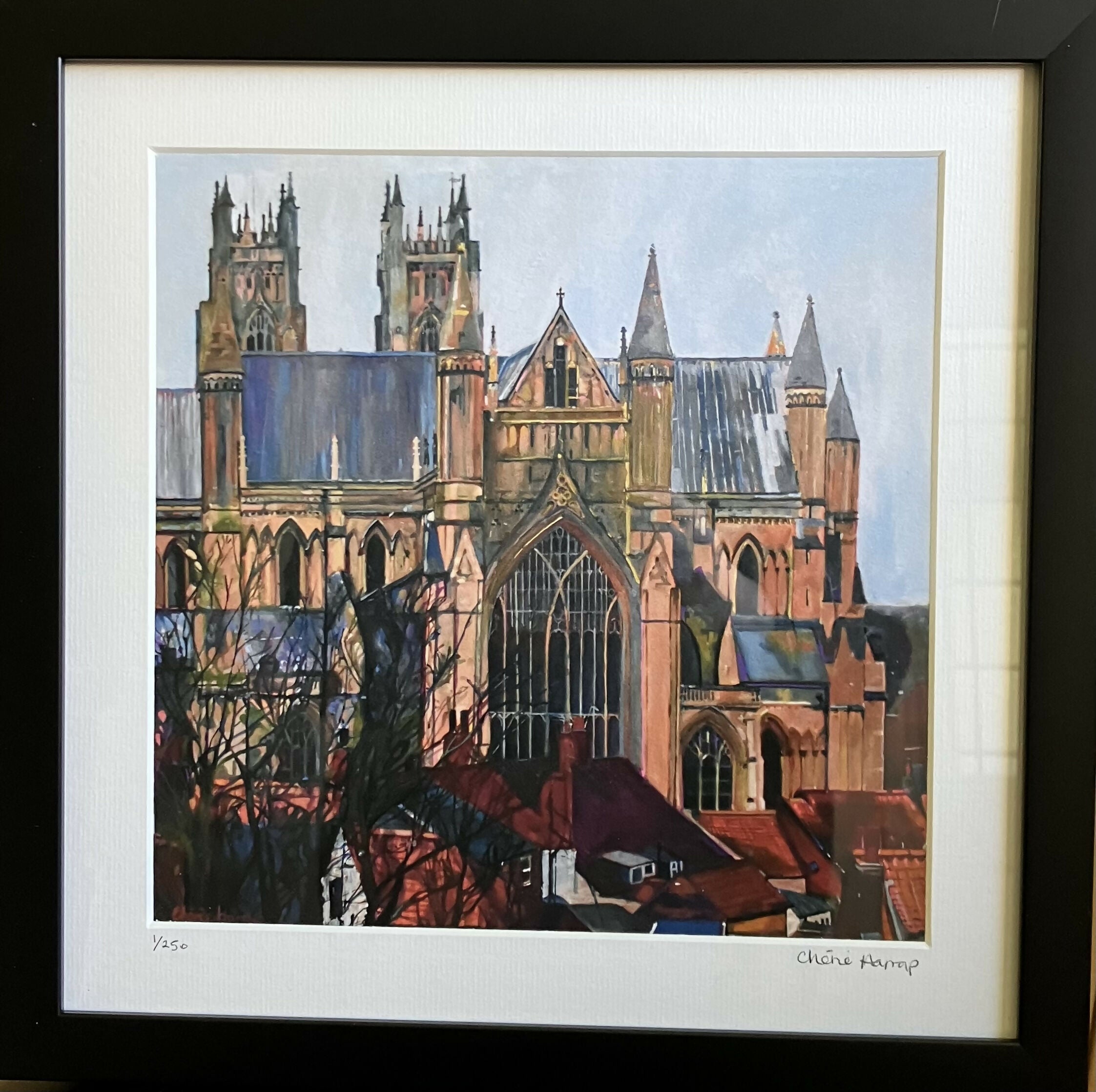 Beverley Minster from Flemingate - Framed Limited Edition Giclee Print