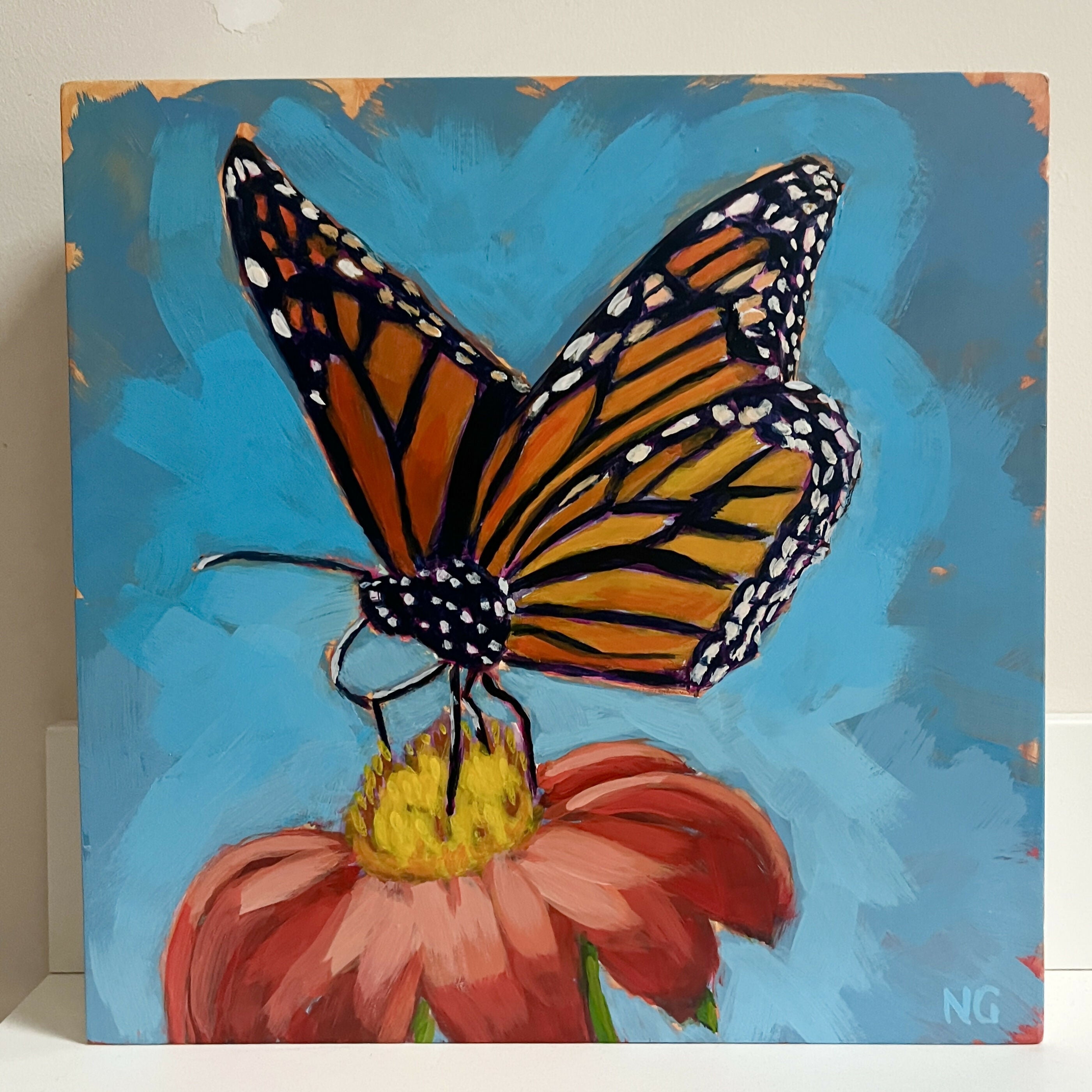 Monarch Butterfly - Original Acrylic Painting