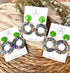 Funky Pattern Collection - Doughnut Polymer Clay Earrings