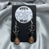 Leopard Print Pierced Dangle Earrings