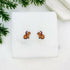 Capybara In Santa Hat Stud Earrings